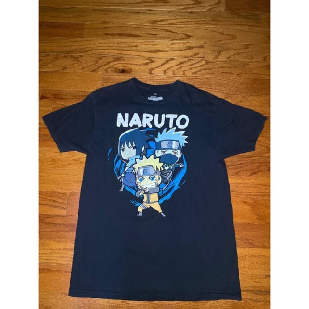 Shonen Jump Naruto Shippuden Black‎ Shirt Size Large